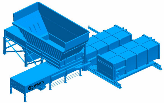 分体式水平压缩垃圾站（二次辅推预压）